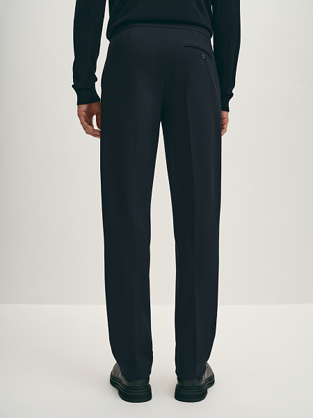 Трикотажные брюки прямого кроя