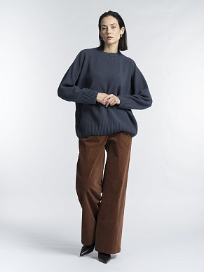 Прямые брюки из хлопкового вельветина