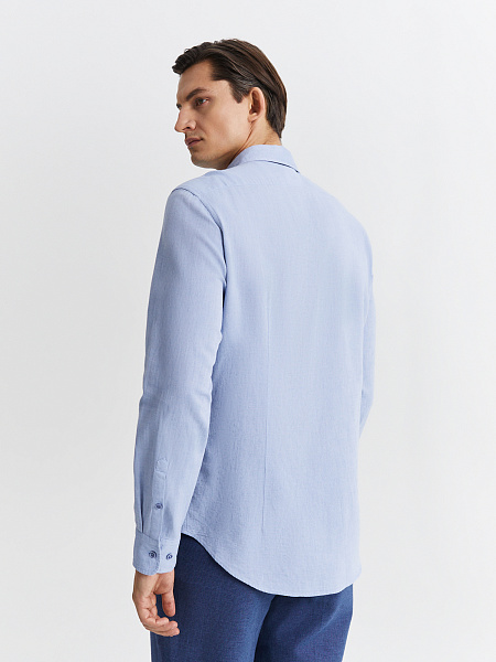 Рубашка из хлопка и льна