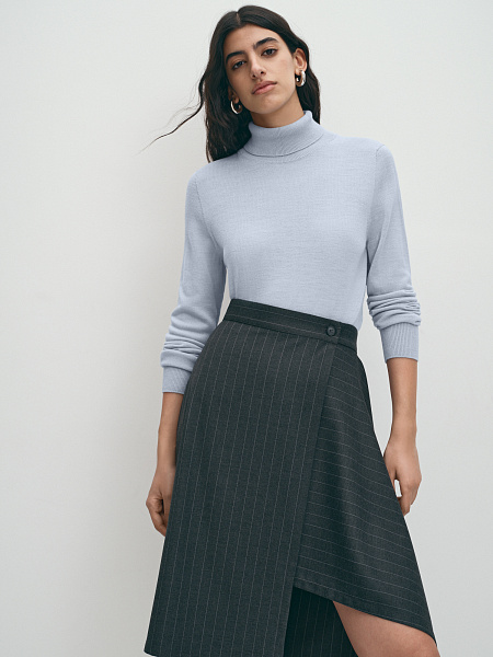 Вязаная водолазка из шерсти мериноса