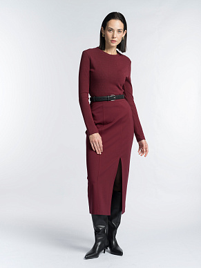 Юбка-карандаш из эластичного вискозного трикотажа