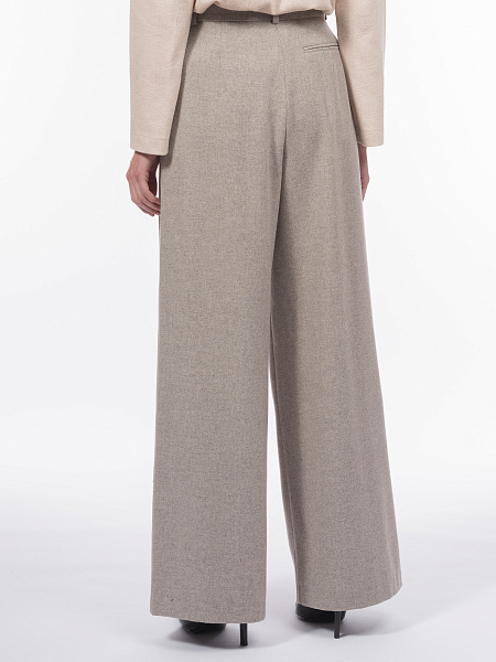 Прямые шерстяные брюки