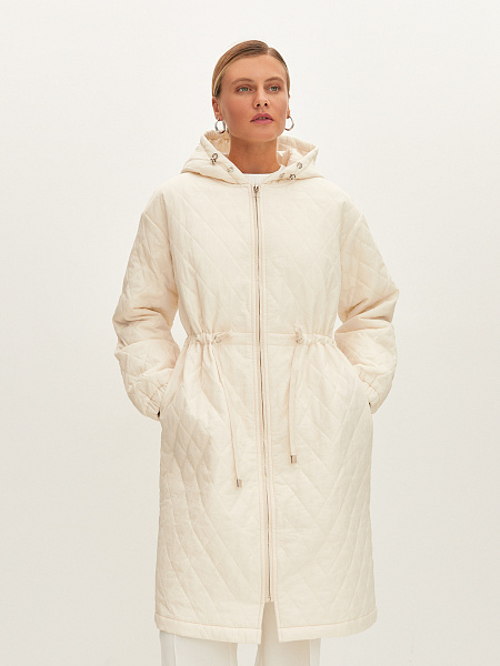 Стеганное пальто