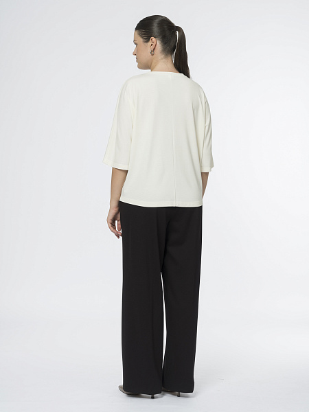 Блуза из вискозного трикотажа