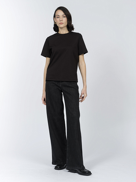 Базовая футболка из мерсеризованного хлопка