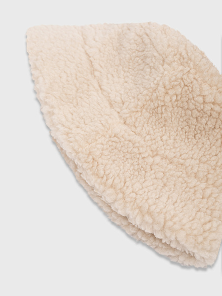 Панама с шерстью молочная