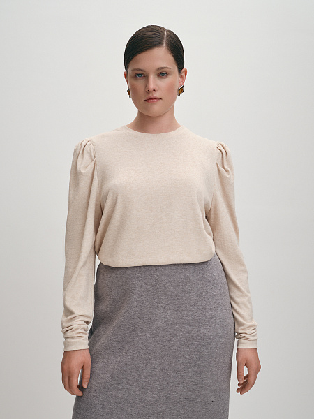 Блуза с длинными рукавами жиго