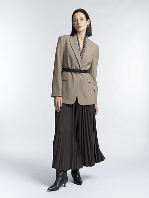 Пиджак из костюмной ткани пье-де-пуль