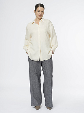 Прямые брюки из жаккарда