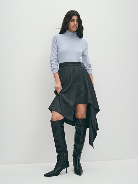 Вязаная водолазка из шерсти мериноса