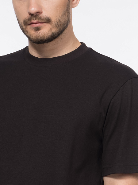 Футболка regular fit из мерсеризованного хлопка