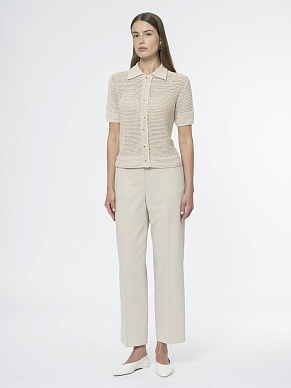 Ажурный кардиган с коротким рукавом