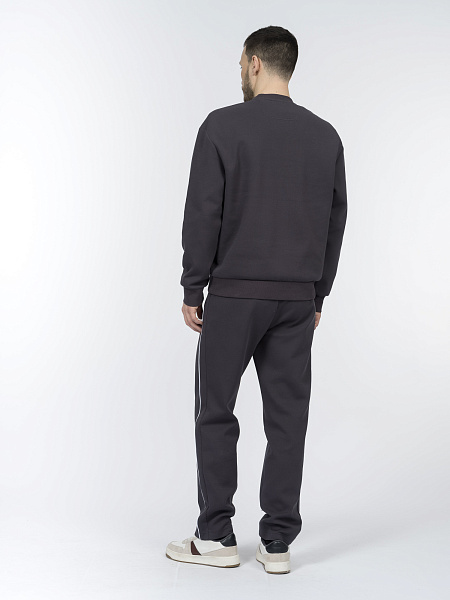 Свитшот из хлопкового трикотажа пике