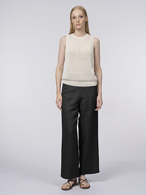 Свободные брюки изо льна и вискозы