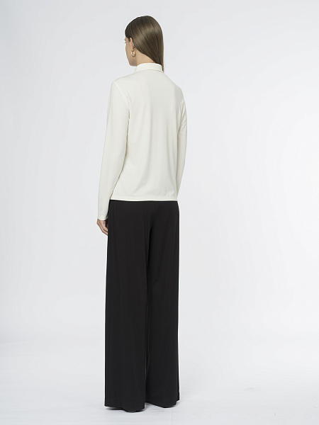 Трикотажная блуза рубашечного кроя