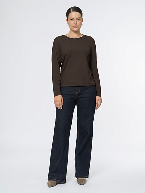 Синие джинсы из сырого денима