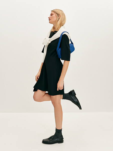 Платье с асимметричными драпировками