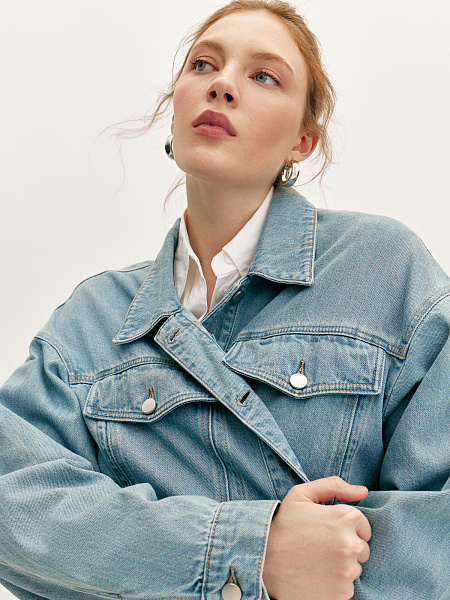 Джинсовая куртка oversize