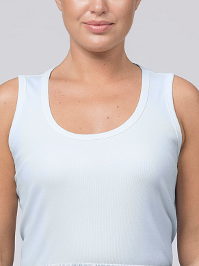 Базовый топ из вискозного трикотажа