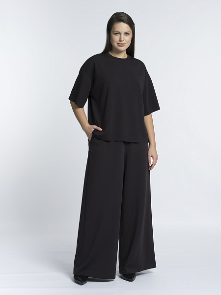 Брюки палаццо из вискозного неопрена