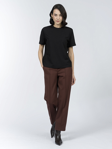 Базовая футболка из вискозного трикотажа