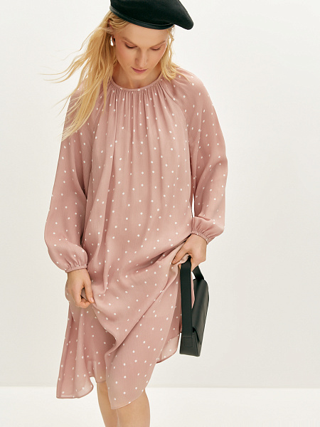 Платье с принтом "polka-dot"