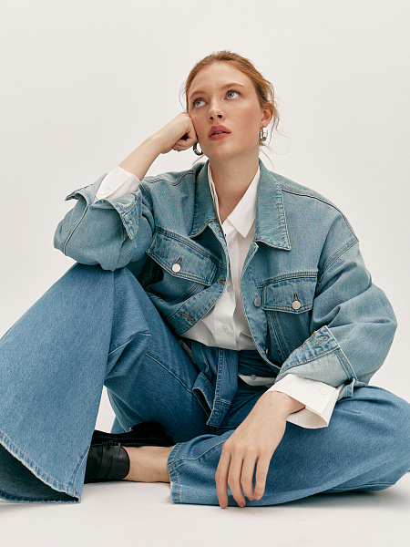 Джинсовая куртка oversize