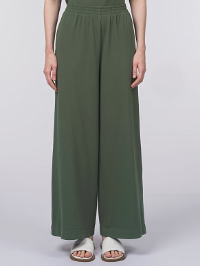 Брюки из хлопкового трикотажа с лампасами 