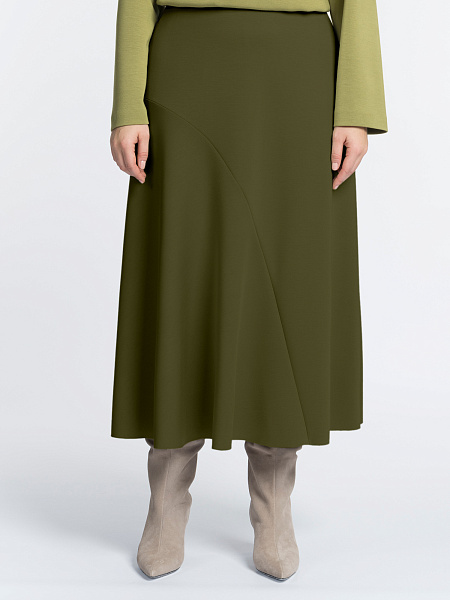 Расклешенная юбка из неопрена