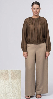 Блуза-бомбер из легкой ткани