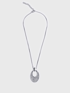 Кулон с кристаллами горного хрусталя