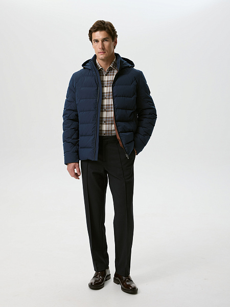 Короткая куртка с утеплителем пух/перо