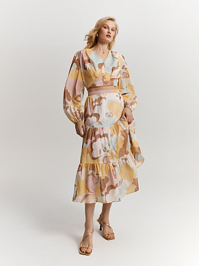 Юбка-миди из хлопка