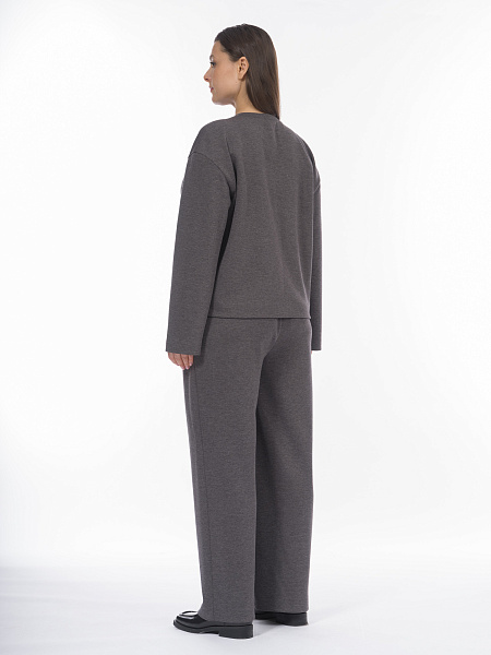 Прямые трикотажные брюки