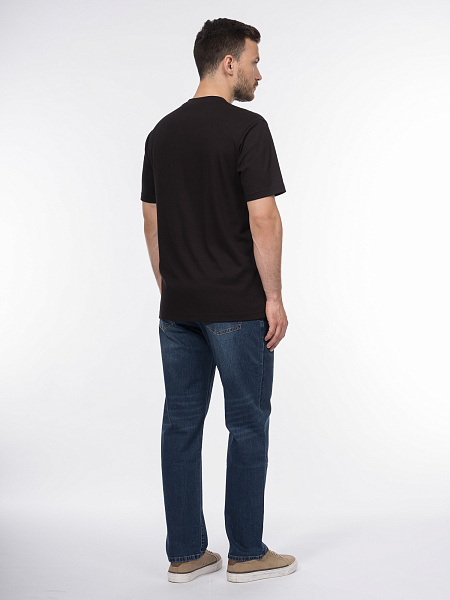 Футболка regular fit из мерсеризованного хлопка