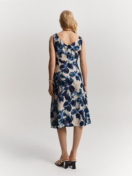 Платье с цветочным принтом