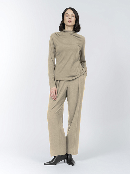 Блуза из мягкого трикотажа с овечьей шерстью