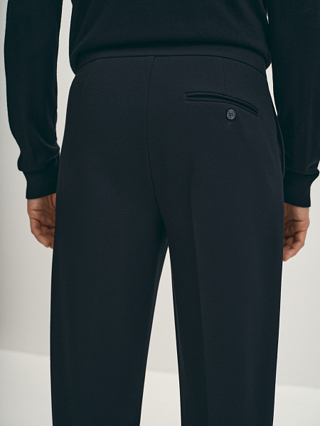 Трикотажные брюки прямого кроя