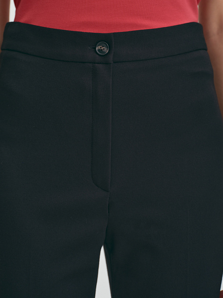 Классические прямые трикотажные брюки