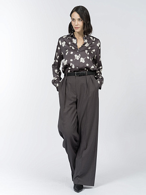 Блуза из 100% вискозы с дизайнерским принтом