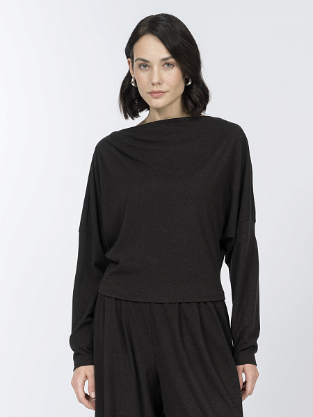 Блуза из мягкого трикотажа с шерстью