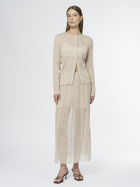 Блуза из жатой ткани