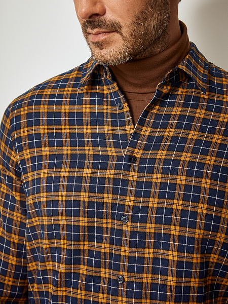 Рубашка с длинным рукавом фланелевая