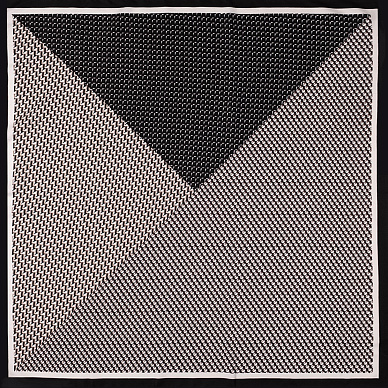 Шелковистый платок с графичным принтом