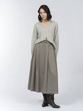 Юбка А-силуэта со складками