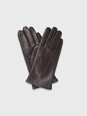 Кожаные перчатки с декором