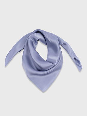 Шелковый голубой платок