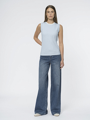 Базовый топ с подвязом по горловине