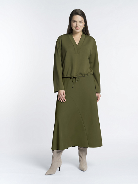 Расклешенная юбка из неопрена