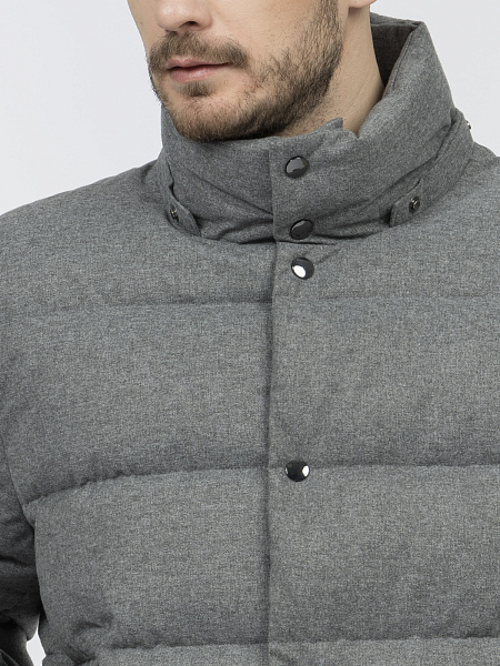 Куртка из плащевки с визуальным эффектом текстиля, утепленная синтепухом